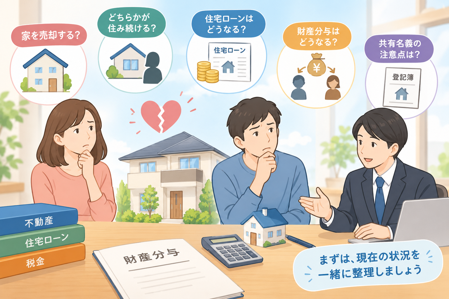 離婚の財産分与でマイホームはどうなる？家を売却する場合に知っておきたいこと